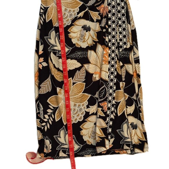 AK Anne Klein Fall Floral Wrap Dress – Size M - Picture 7 of 7